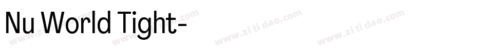 Nu World Tight字体转换